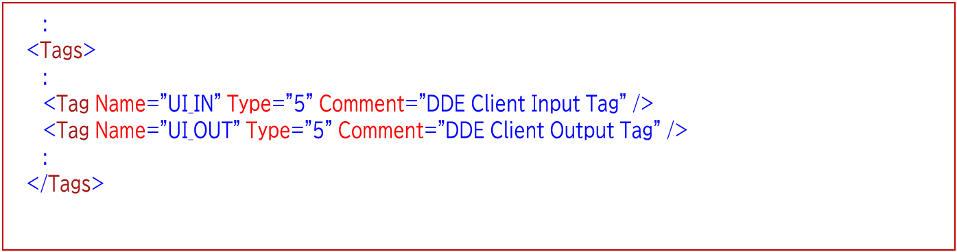 DDEクライアントアプリケーションの設定